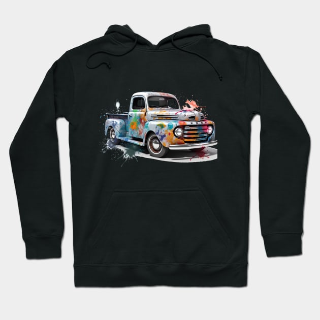 1947 Ford F100 PU Truck Hoodie by Urban Archeology Shop Gallery